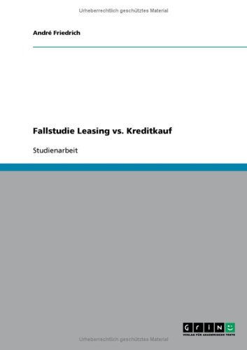 Fallstudie Leasing vs. Kreditkauf