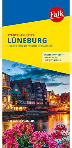 Falk Stadtplan Extra Lüneburg 1:15 000: mit Ortsteilen von Adendorf, Bardowick, Scharnebeck (Falk Stadtplan Extra Standardfaltung - Deutschland)