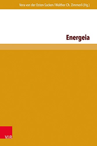 Energeia (Interfacing Science, Literature, and the Humanities, Band 12)