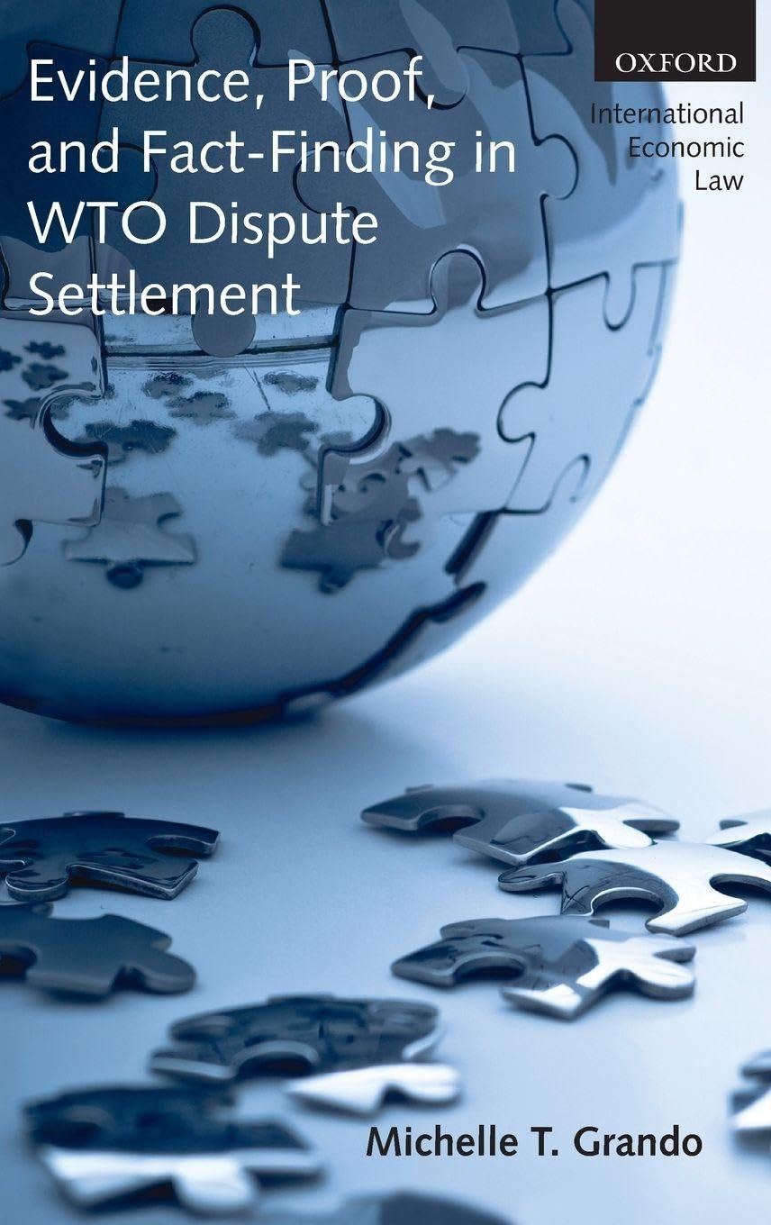 EVID PROOF FACT-FIND WTO DISP SET IELS C (International Economic Law Series)