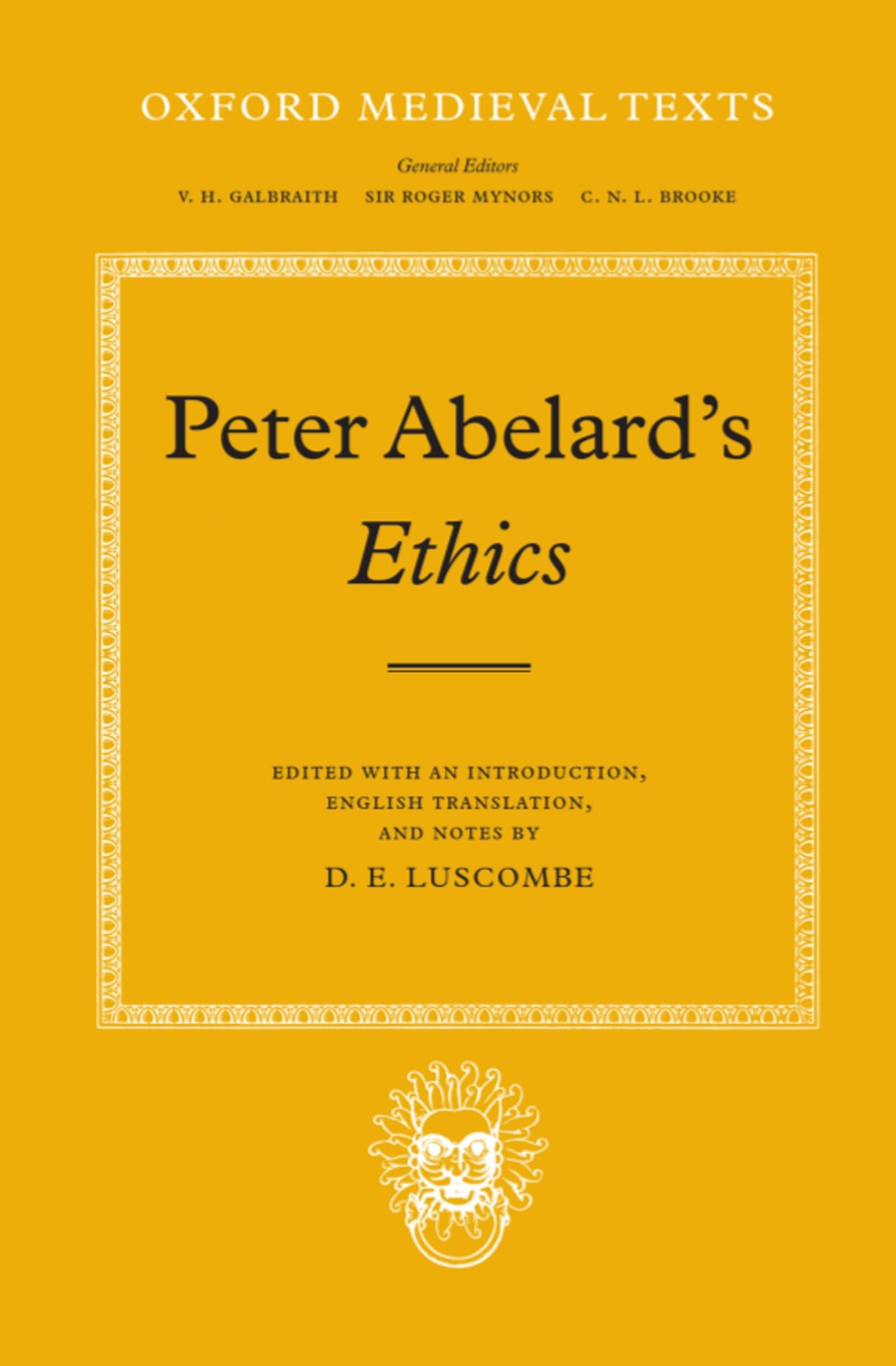 Ethics (Oxford Medieval Texts)