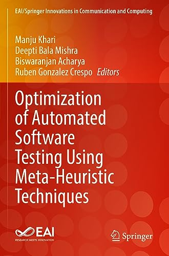 Optimization of Automated Software Testing Using Meta-Heuristic Techniques (EAI/Springer Innovations in Communication and Computing)