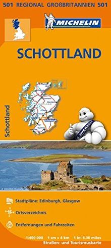 Michelin Schottland: Straßen- und Tourismuskarte 1:400.000 (MICHELIN Regionalkarten)