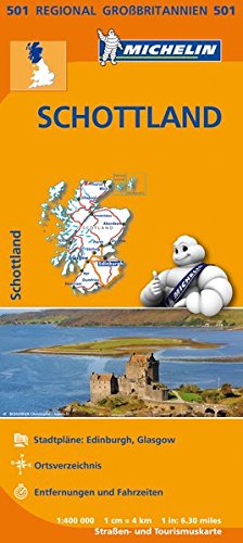 Michelin Schottland: Straßen- und Tourismuskarte 1:400.000 (MICHELIN Regionalkarten)