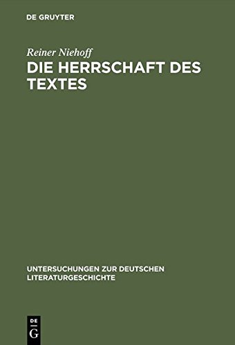Die Herrschaft des Textes: Zitattechnik als Sprachkritik in Georg Büchners Drama »Danton's Tod« unter Berücksichtigung der »Letzten Tage der ... zur deutschen Literaturgeschichte, Band 57)