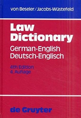 Law Dictionary, Deutsch-Englisch