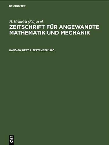 September 1980: DE (Zeitschrift für Angewandte Mathematik und Mechanik)