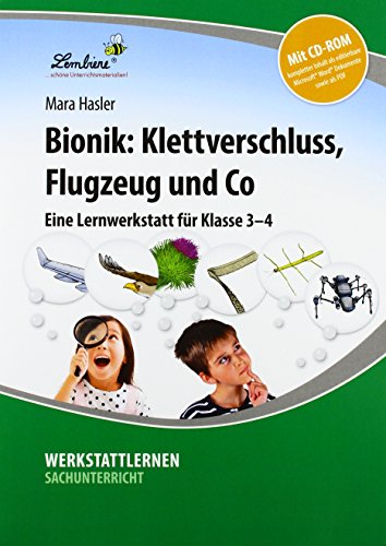 Werkstattlernen Sachunterricht   Bionik Klettverschluss Flugzeug und Co m 1 CD-ROM - Mara Hasler Gebunden