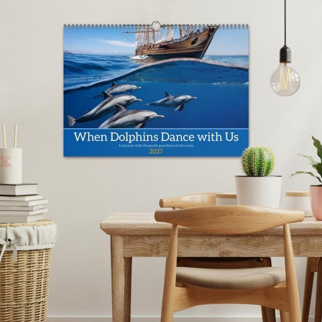When Dolphins Dance with Us (Wall Calendar 2027 DIN A3 landscape), CALVENDO 12 Month Wall Calendar