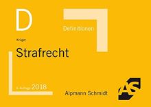 Definitionen Strafrecht: 2018