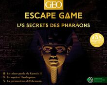 Escape game : les secrets des pharaons : le trésor perdu de Ramsès II, le mystère Hatshepsout, la prémonition d'Akhenaton