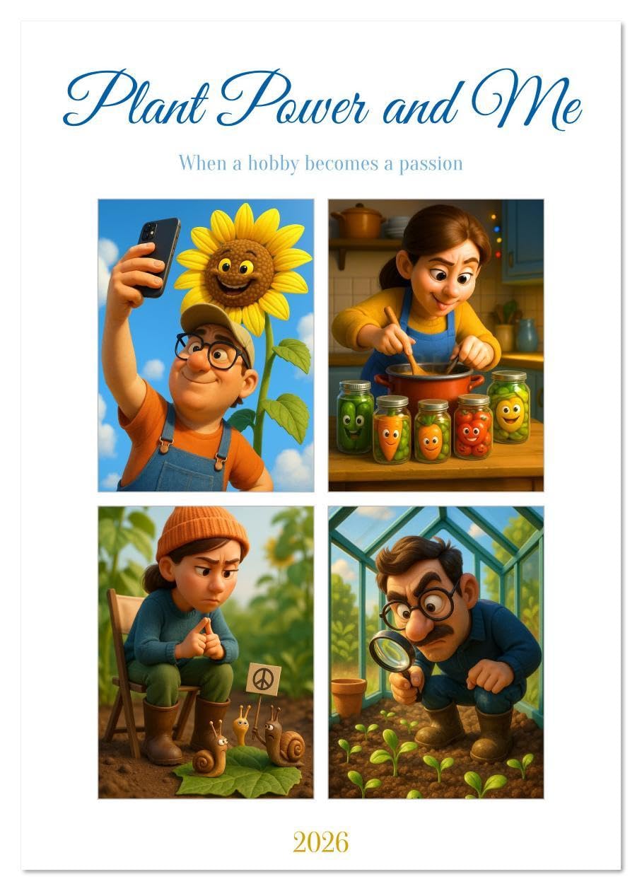 Plant Power and Me (Wall Calendar 2026 DIN A2 portrait), CALVENDO 12 Month Wall Calendar: Perfect for anyone who loves their garden and likes to laugh at themselves
