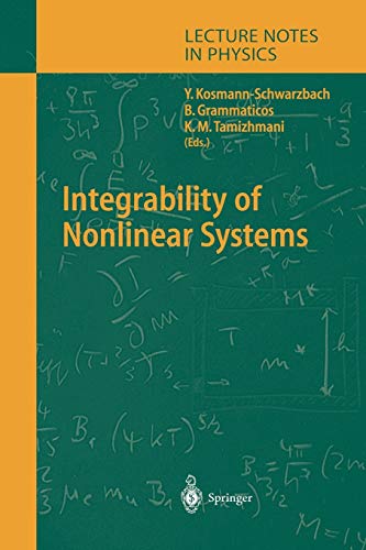 Integrability of Nonlinear Systems (Lecture Notes in Physics, 638, Band 638)