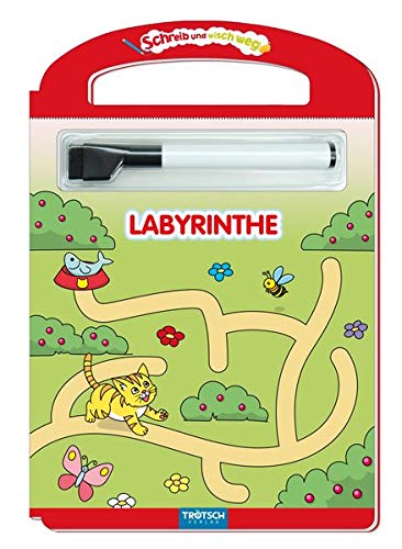 Schreib und Wisch Weg Labyrinthe mit Stift: 24 Seiten (Schreib und Wisch Weg Lernhefte, Band 4)
