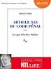 Article 353 du Code Penal