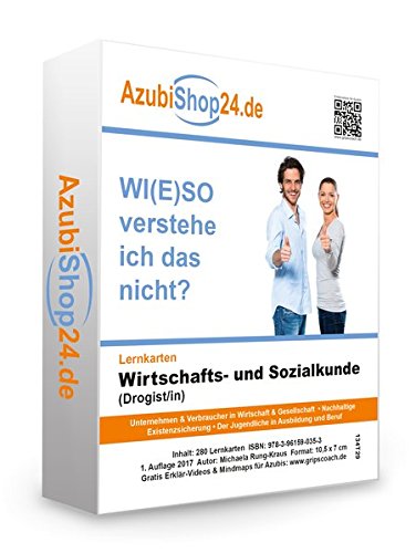 Lernkarten Wirtschafts- und Sozialkunde (Drogist/in): Erfolgreiche Prüfungsvorbereitung auf die Abschlussprüfung