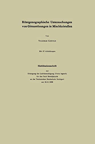 Röntgenographische Untersuchungen von Gitterstörungen in Mischkristallen