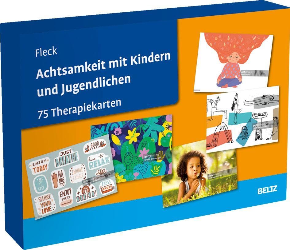 Achtsamkeit mit Kindern und Jugendlichen: 75 Therapiekarten. Kartenset mit 75 Karten in hochwertiger Klappkassette, mit 24-seitigem Booklet. Kartenformat 16,5 x 24 cm. (Beltz Therapiekarten)