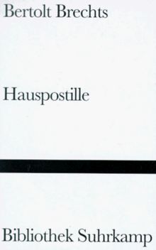 Bibliothek Suhrkamp, Bd.4, Bertolts Brechts Hauspostille