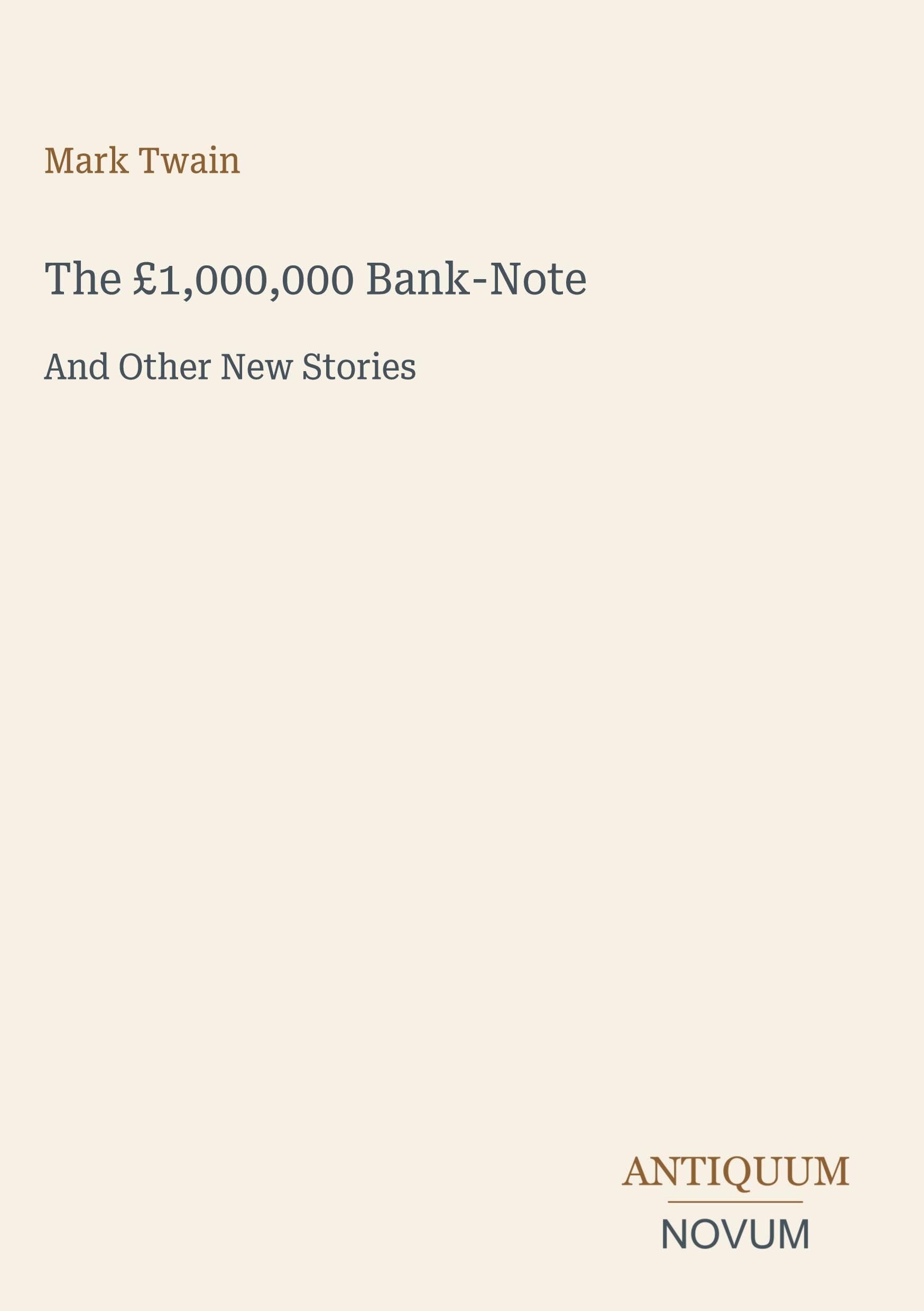 The £1,000,000 Bank-Note