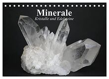 Minerale. Kristalle und Edelsteine (Tischkalender 2023 DIN A5 quer), Calvendo Monatskalender