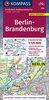 Berlin-Brandenburg: Großraum-Radtourenkarte 1:125000, GPX-Daten zum Download (KOMPASS-Großraum-Radtourenkarte, Band 3703)