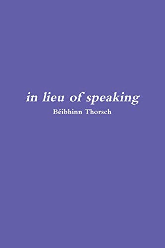 in lieu of speaking