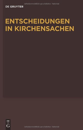 Entscheidungen in Kirchensachen seit 1946: Band 49
