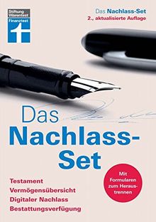 Das Nachlass-Set: Testament, Vermögensübersicht, Digitaler Nachlass, Bestattungsverfügung