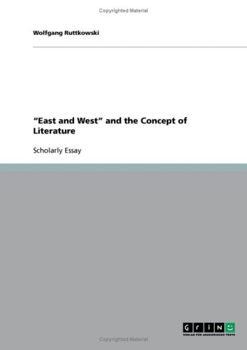 East and West and the Concept of Literature