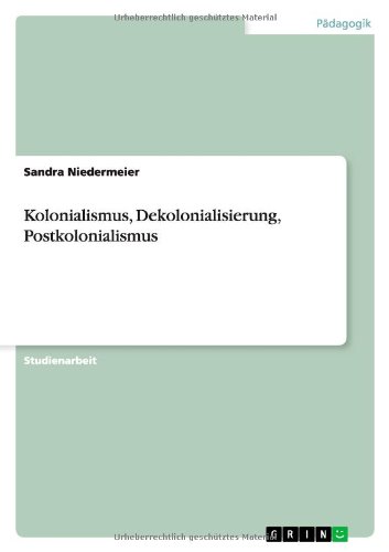 Kolonialismus, Dekolonialisierung, Postkolonialismus