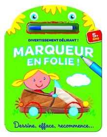 Marqueur en folie ! petite fille : dessine, efface, recommence...