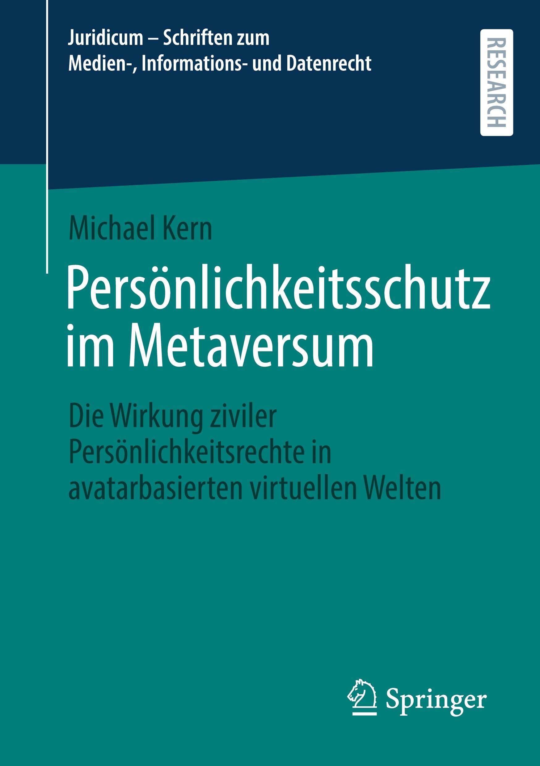 Persönlichkeitsschutz im Metaversum - Neuware