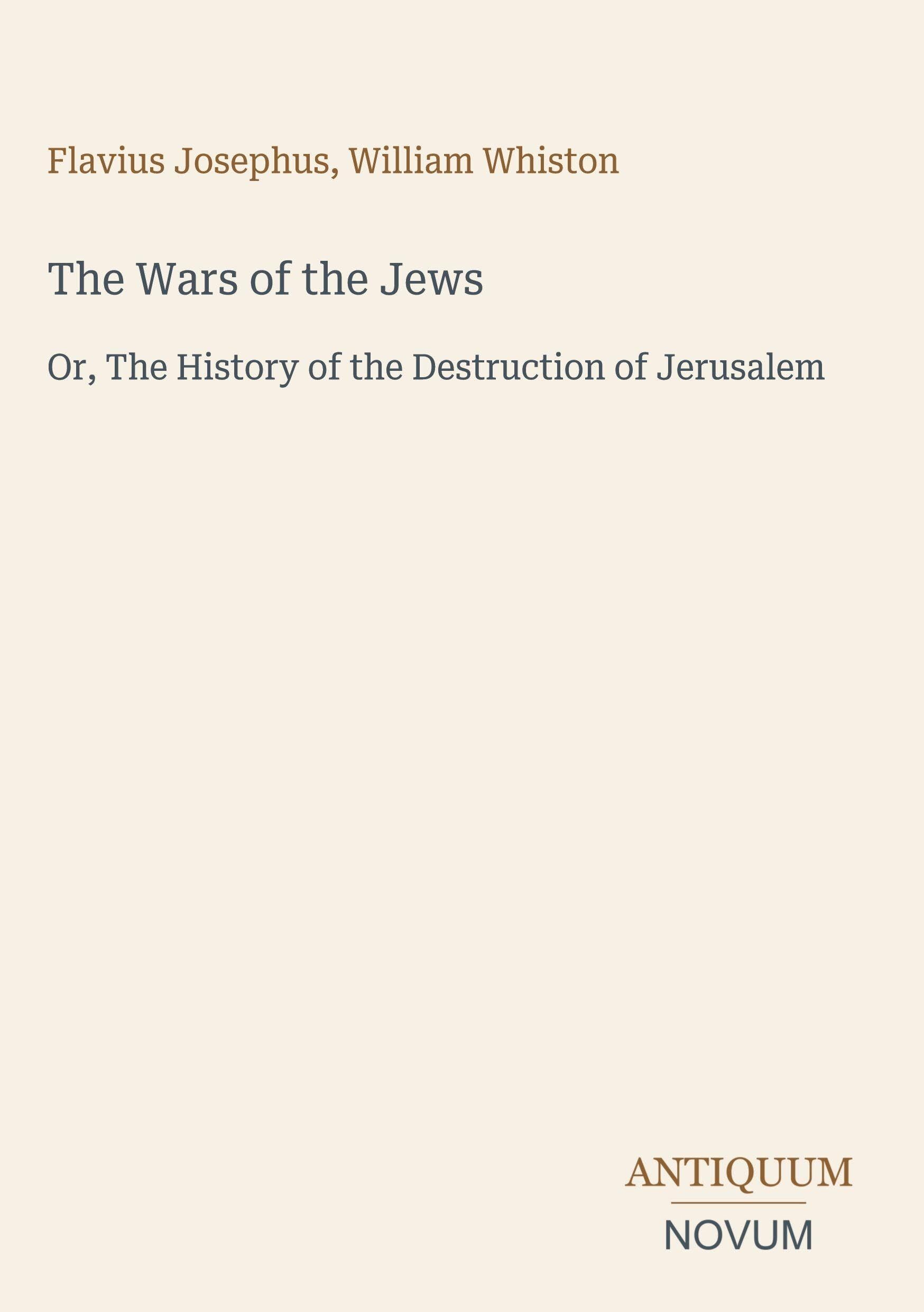 The Wars of the Jews