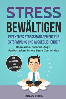 Stress bewältigen - Effektives Stressmanagement für Entspannung und Ausgeglichenheit: Depression, Burnout, Angst, Panikattacken, innere Leere überwinden | Aktuellste und hochwirkungsvolle Techniken