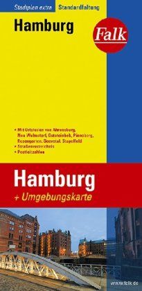 Falk Stadtplan Extra Standardfaltung Hamburg