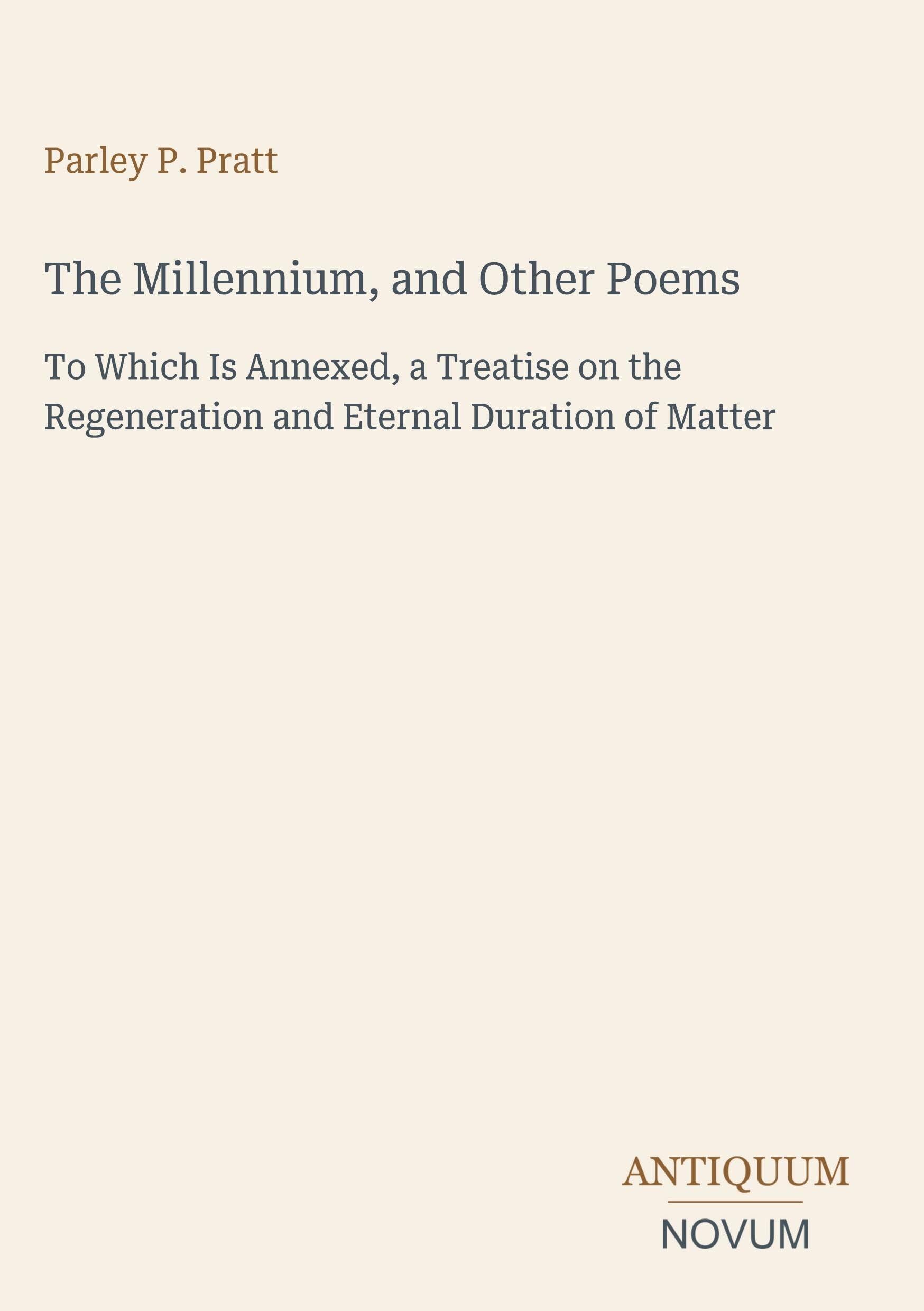 The Millennium, and Other Poems