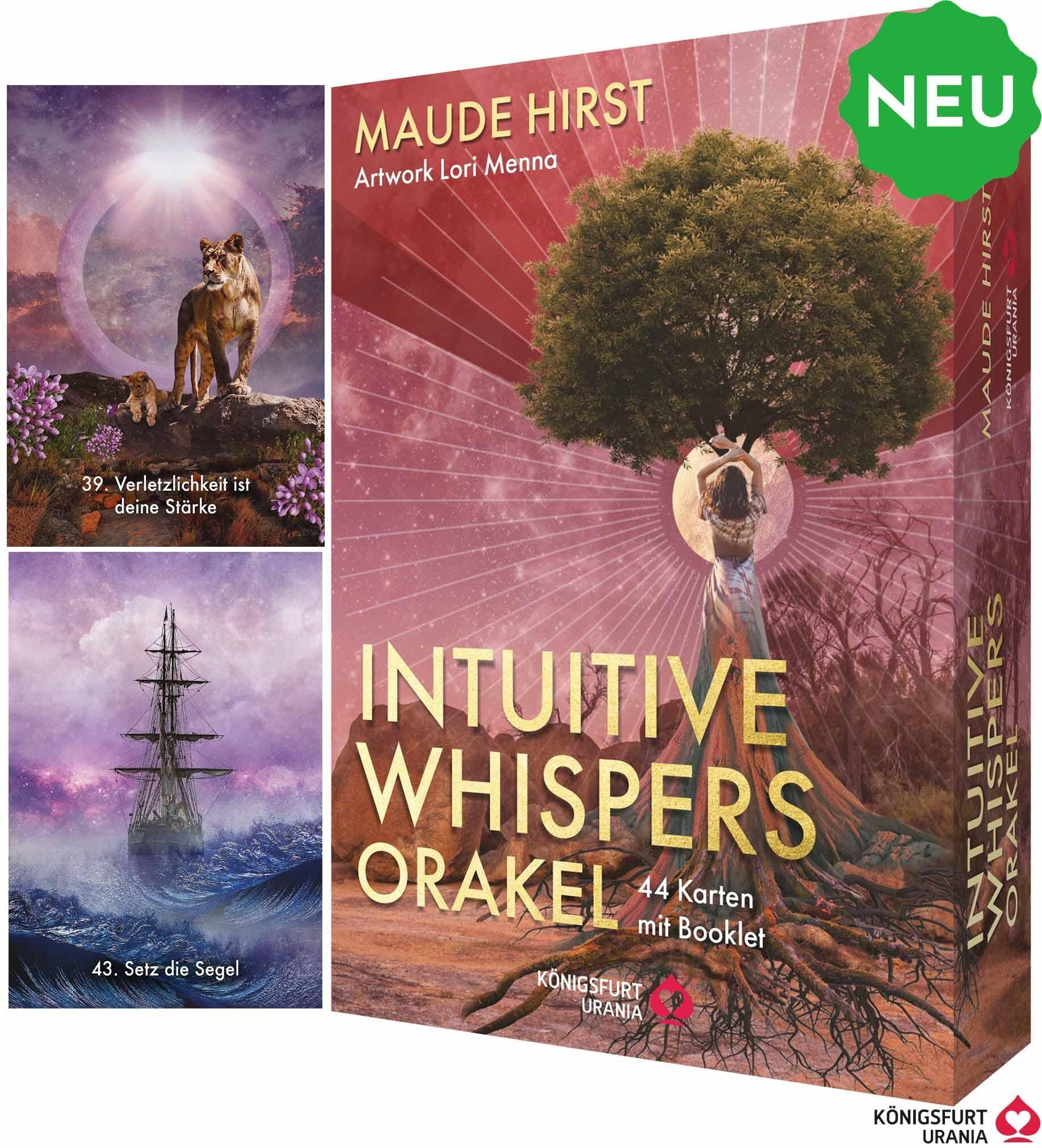 Hirst, Maude: Intuitive Whispers Orakel - 44 Karten mit Booklet - Inspirationskarten
