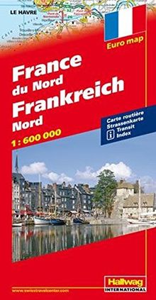 Hallwag Straßenkarten, Frankreich Nord (Hallwag Strassenkarten)