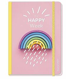 The Happy Week Bullet Journal A5 Taschenkalender 2023 mit Punkteraster, Gummiband, Einstecktasche - Kalenderbuch - Terminkalender - 224 Seiten - 15,2 x 21,5 cm