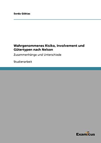 Wahrgenommenes Risiko, Involvement und Gütertypen nach Nelson: Zusammenhänge und Unterschiede
