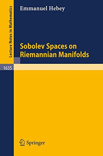 Sobolev Spaces on Riemannian Manifolds (Lecture Notes in Mathematics, Band 1635)
