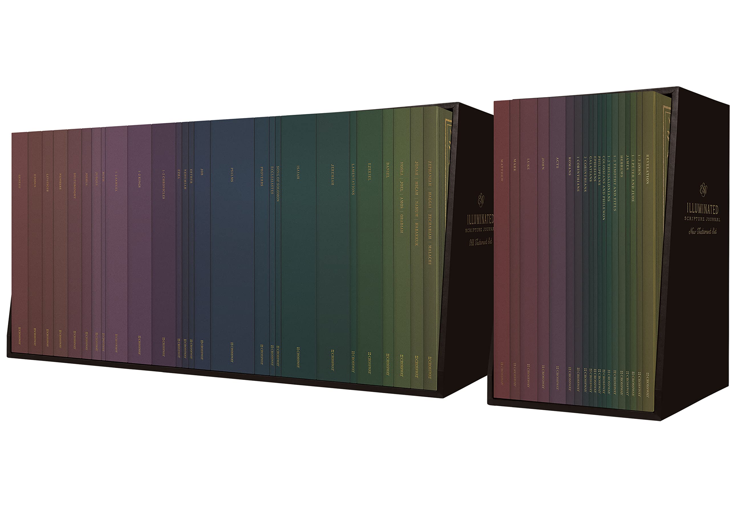 Crossway Esv Illuminated Scripture Journal, Old And New Testament Sets, Old And New Testament Sets (Paperback)