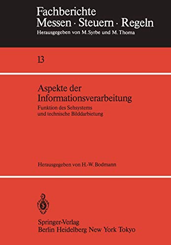 Aspekte der Informationsverarbeitung: Funktion des Sehsystems und technische Bilddarbietung (Fachberichte Messen - Steuern - Regeln, 13, Band 13)