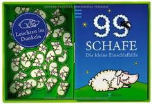 99 Schafe: Die kleine Einschlafhilfe: Inhalt: 99 nachtleuchtende Schafe, 1 Booklet mit Tipps und Tricks zum Einschlafen