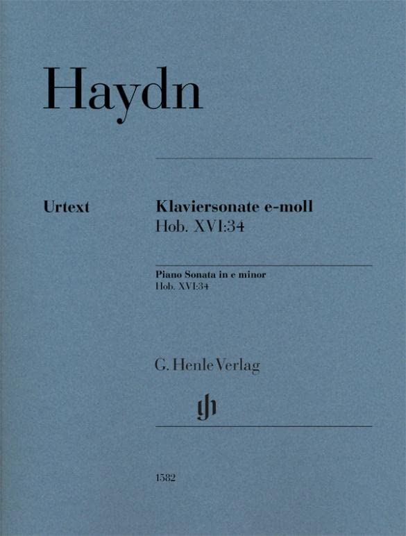 Klaviersonate e-moll Hob. XVI:34: Instrumentation: Piano solo (G. Henle Urtext-Ausgabe)