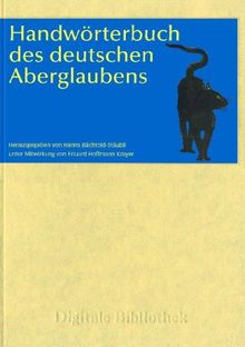 Handwörterbuch des deutschen Aberglaubens. CD-ROM für Windows 98/ME/NET/2000/XP