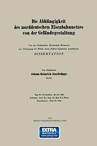 Die Abhängigkeit des norddeutschen Eisenbahnnetzes von der Geländegestaltung