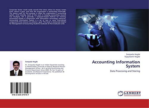 Accounting Information System: Data Processing and Storing