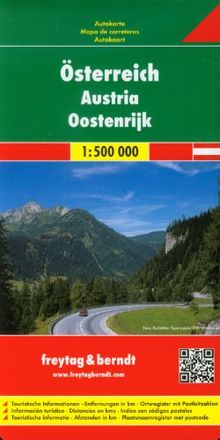 Freytag Berndt Autokarten, Österreich - Maßstab 1:500 000